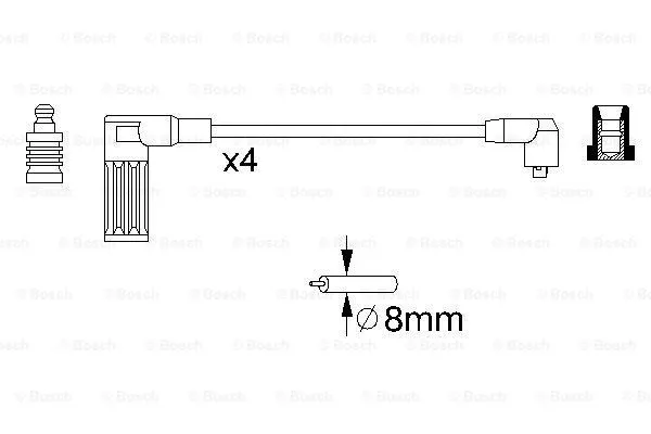Ignition Cable Kit (0 986 357 096)