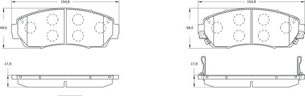 Brake Pad Set, disc brake (0 986 BB0 472)