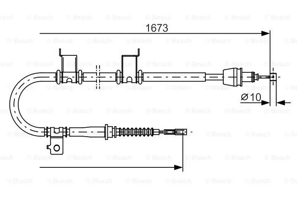 Cable Pull, parking brake (1 987 482 361)
