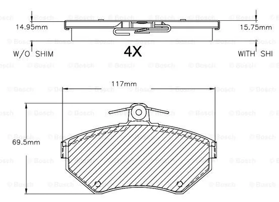 Brake Pad Set, disc brake (F 03B 150 270)