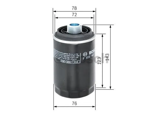 Oil Filter (F 026 407 179)