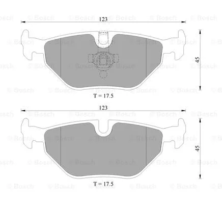 Brake Pad Set, disc brake (0 986 AB4 735)