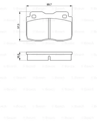 Brake Pad Set, disc brake (0 986 424 047)