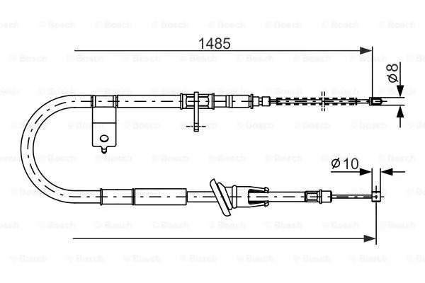 Cable Pull, parking brake (1 987 477 612)