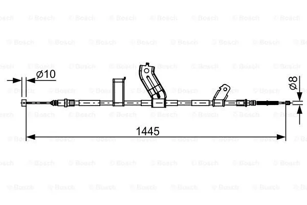 Cable Pull, parking brake (1 987 482 523)