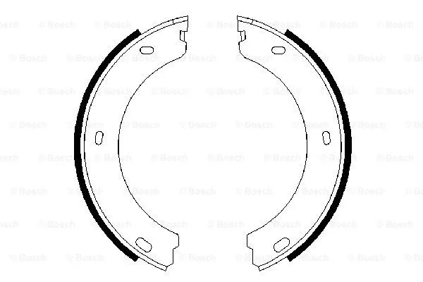 Brake Shoe Set, parking brake (0 986 487 649)