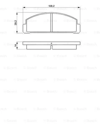Brake Pad Set, disc brake (0 986 424 058)