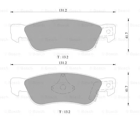 Brake Pad Set, disc brake (0 986 505 701)