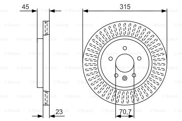 Brake Disc (0 986 479 U65)