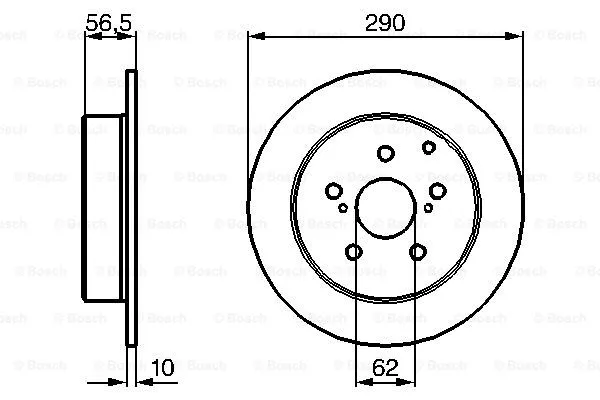 Brake Disc (0 204 173 007)