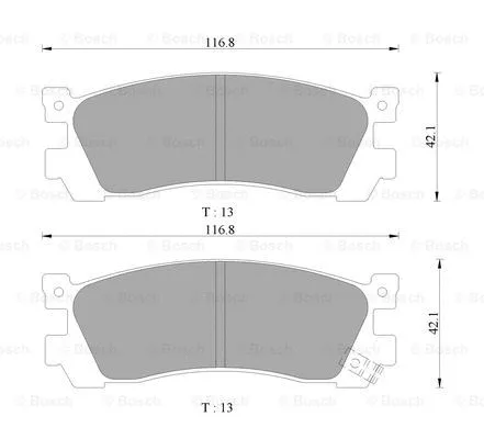 Brake Pad Set, disc brake (0 986 505 944)