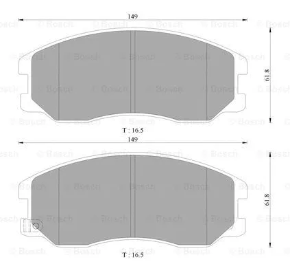 Brake Pad Set, disc brake (0 986 AB3 089)