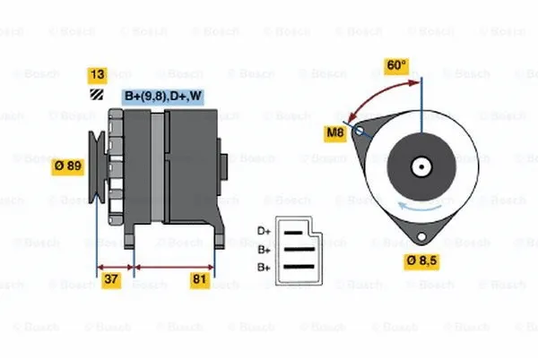 Alternator (9 120 144 282)