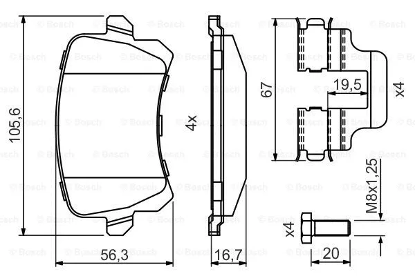 Brake Pad Set, disc brake