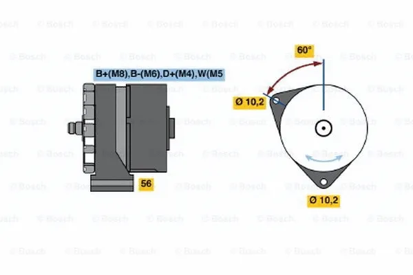 Alternator (0 120 469 797)