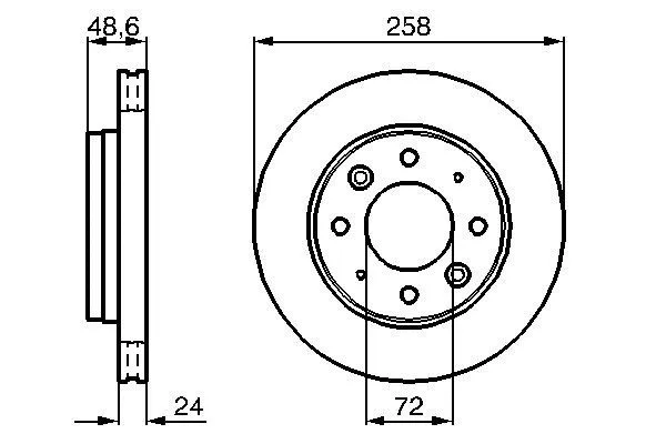 Brake Disc (0 986 479 019)