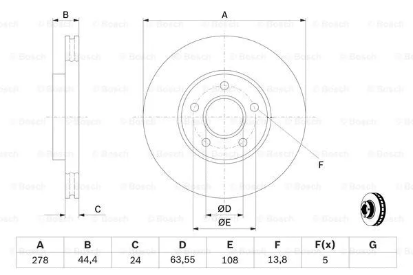 Brake Disc (0 986 479 B66)