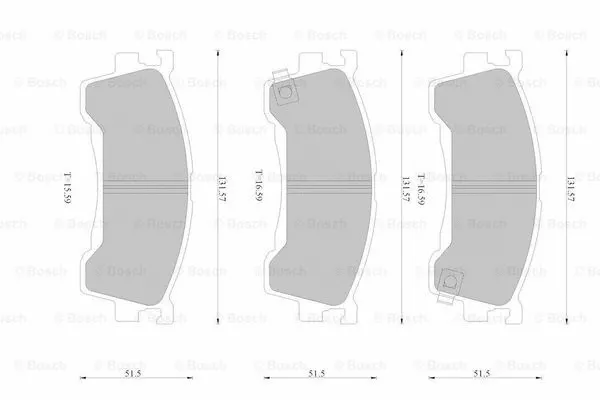 Brake Pad Set, disc brake (0 986 AB1 098)