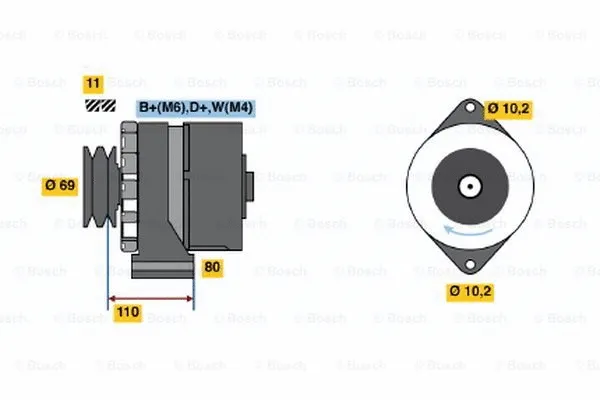 Alternator (9 120 144 117)