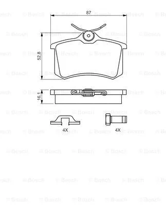 Brake Pad Set, disc brake