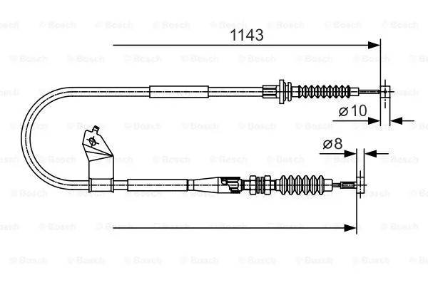 Cable Pull, parking brake (1 987 482 055)