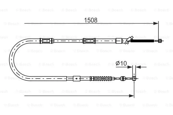 Cable Pull, parking brake (1 987 477 997)