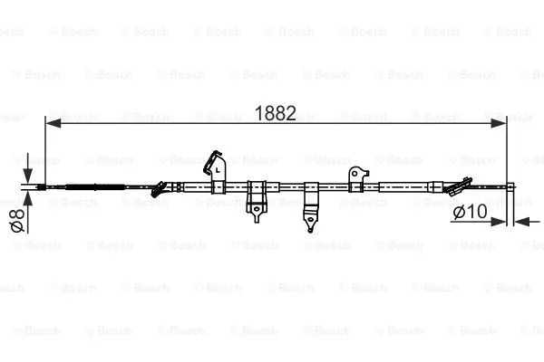 Cable Pull, parking brake (1 987 482 567)