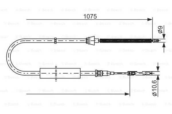Cable Pull, parking brake (1 987 477 808)