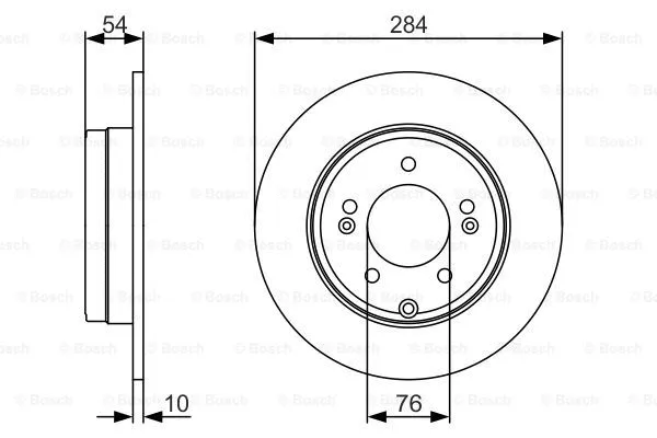 Brake Disc (0 986 479 A45)