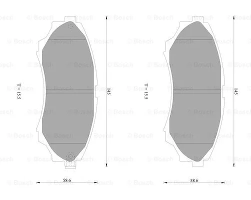 Brake Pad Set, disc brake (0 986 AB1 002)
