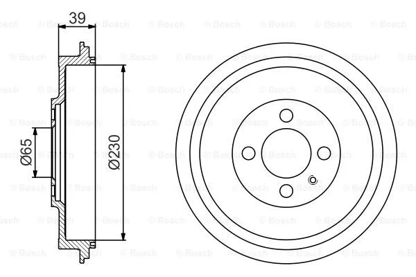 Brake Drum (0 986 477 194)