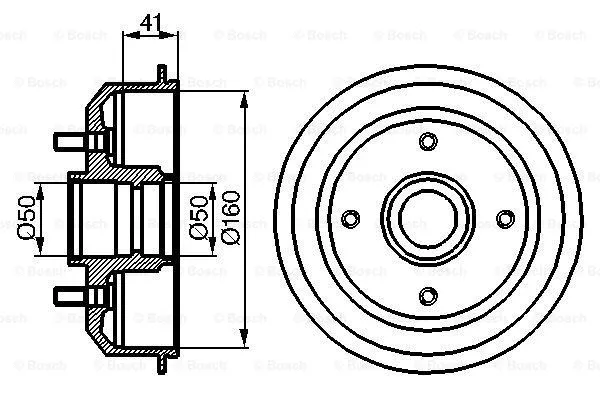 Brake Drum (0 986 477 044)