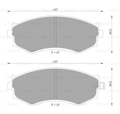 Brake Pad Set, disc brake (0 986 AB2 030)