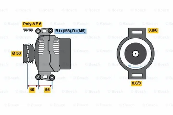 Alternator (0 124 515 064)