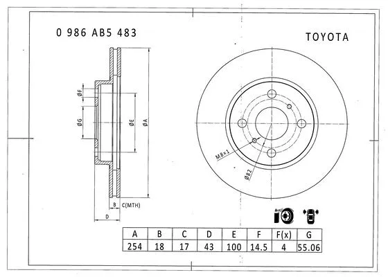 Brake Disc (0 986 AB5 483)