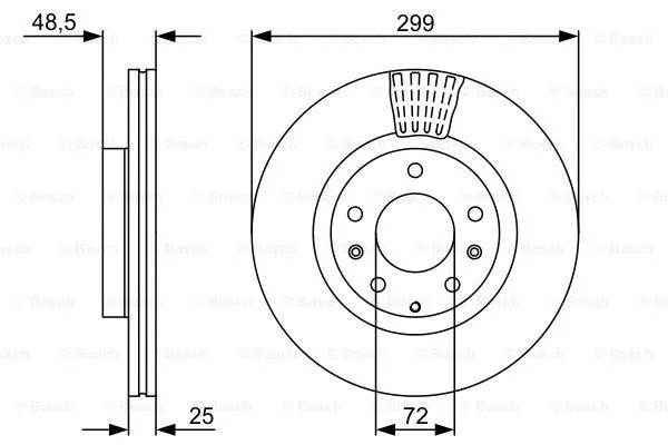 Brake Disc (0 986 479 542)