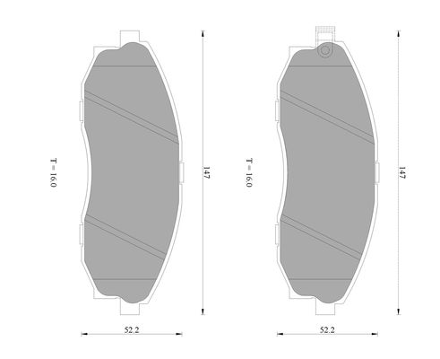 Brake Pad Set, disc brake (0 986 AB1 171)
