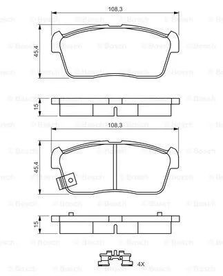 Brake Pad Set, disc brake