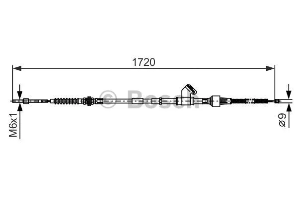 Cable Pull, parking brake (1 987 482 401)