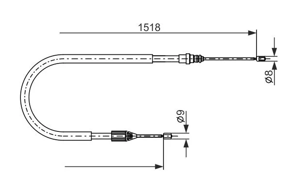 Cable Pull, parking brake (1 987 482 871)