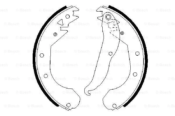 Brake Shoe Set (0 986 487 201)
