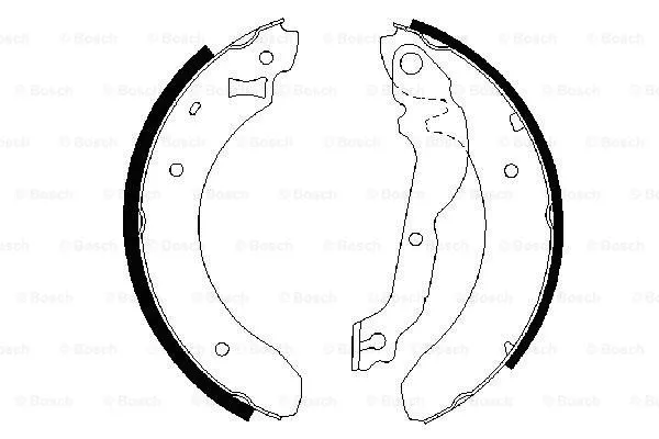 Brake Shoe Set (0 986 487 534)
