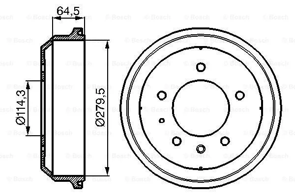 Brake Drum (0 986 477 093)