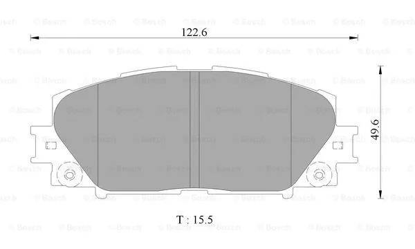 Brake Pad Set, disc brake (0 986 AB2 500)