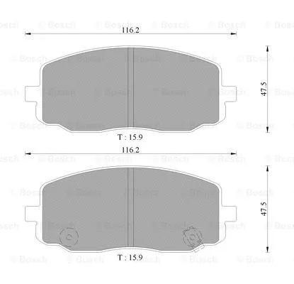 Brake Pad Set, disc brake (0 986 AB9 359)
