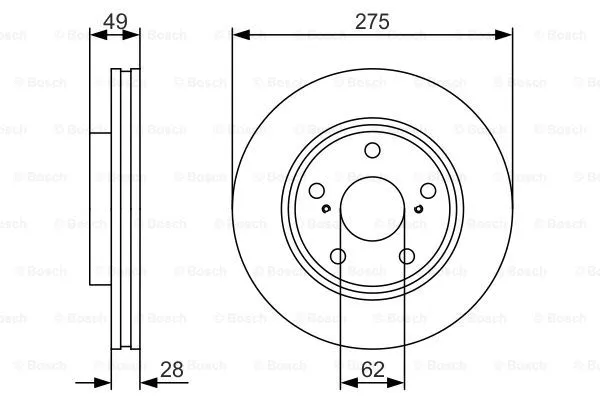 Brake Disc (0 986 479 R58)