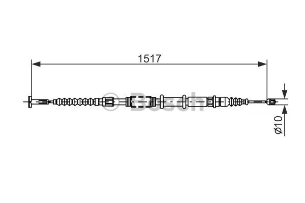 Cable Pull, parking brake (1 987 477 382)