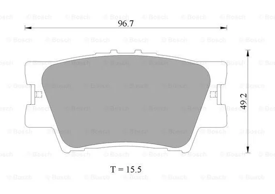 Brake Pad Set, disc brake (0 986 AB2 271)
