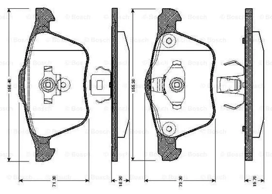 Brake Pad Set, disc brake (0 986 TB2 875)