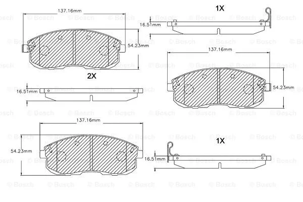 Brake Pad Set, disc brake (F 03B 150 035)